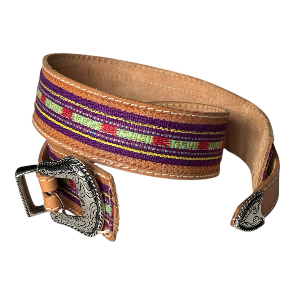 Vintage Carson Pirie Scott & Co Ornate Southwestern Ranger Nwot Leather Belt | M